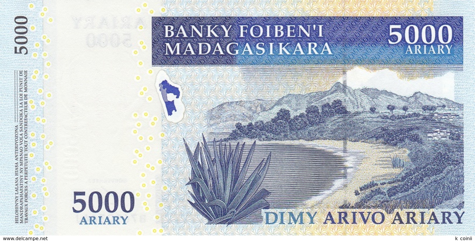 Madagascar 5000 5.000 Ariary 2006 - UNC - Madagascar