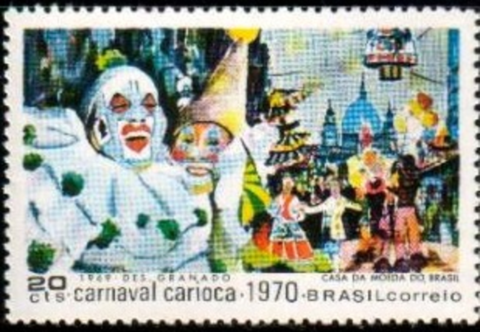 Clowns, Carioca Carnival, Rio De Janeiro, Brazil Stamp SC#1152 MNH - Neufs