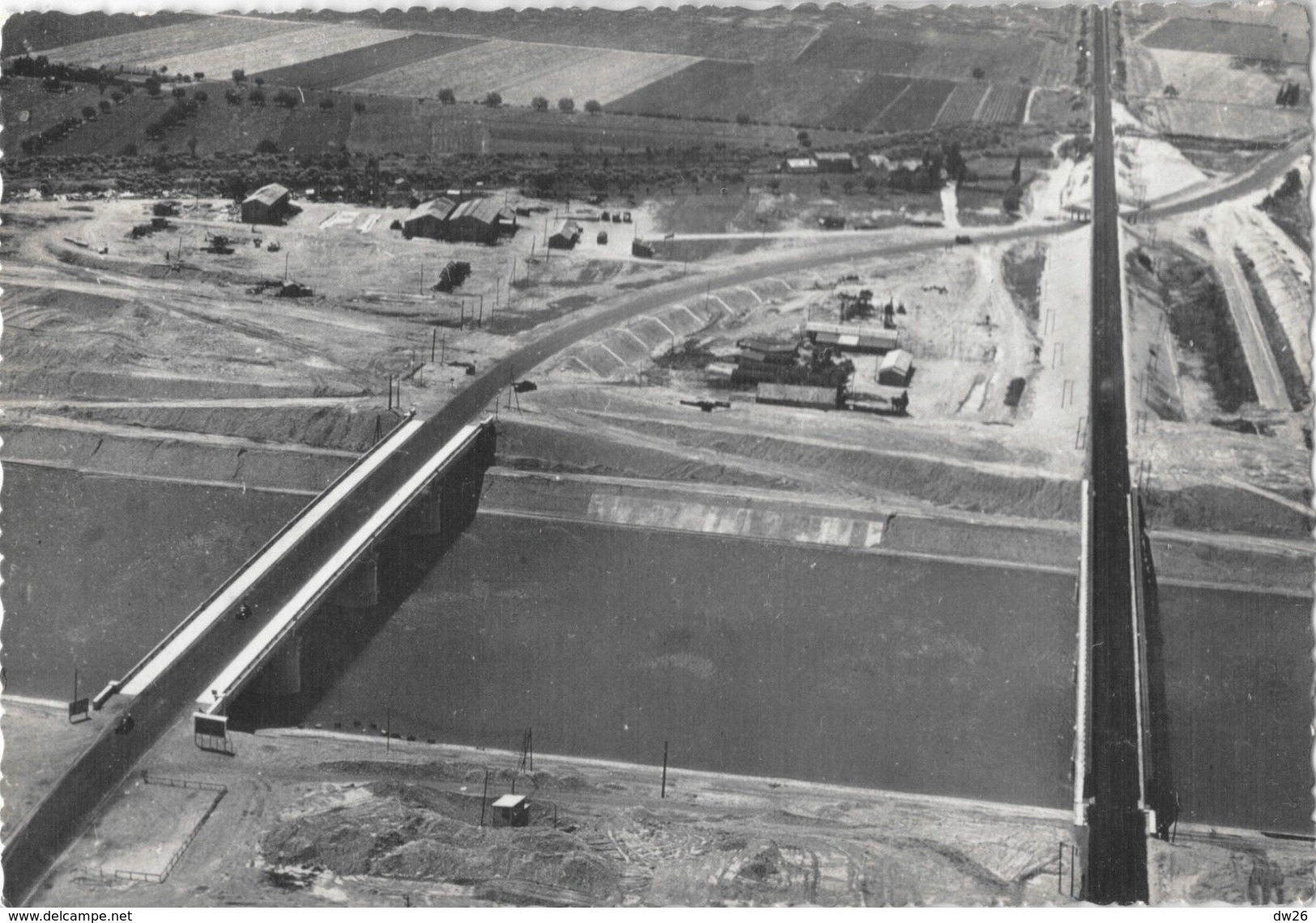 Aménagement Du Rhône, Chute De Donzère-Mondragon, Le Canal Au Pont Double - Edition J. Cellard - Donzere