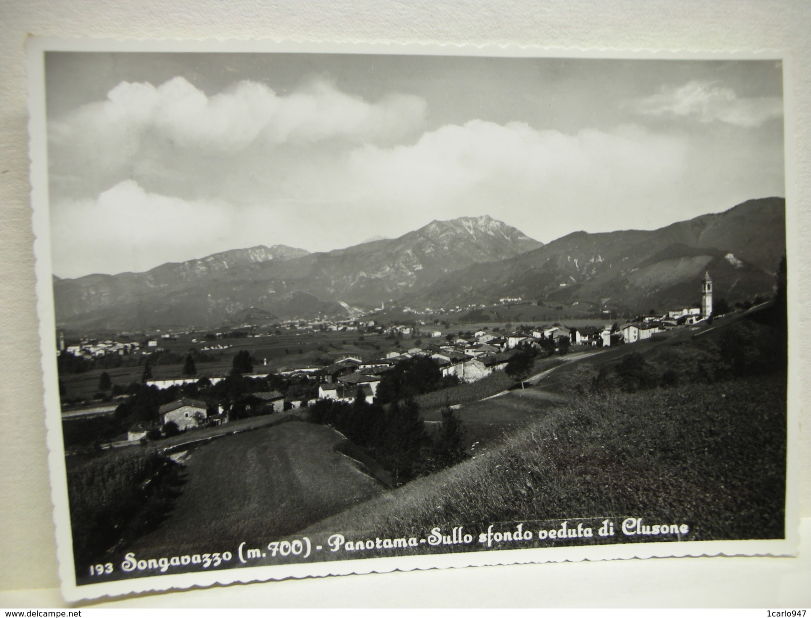 SONGAVAZZO   -- BERGAMO  -- PANORAMA  -SULLO SFONDO VEDUTA DI CLUSONE - Bergamo