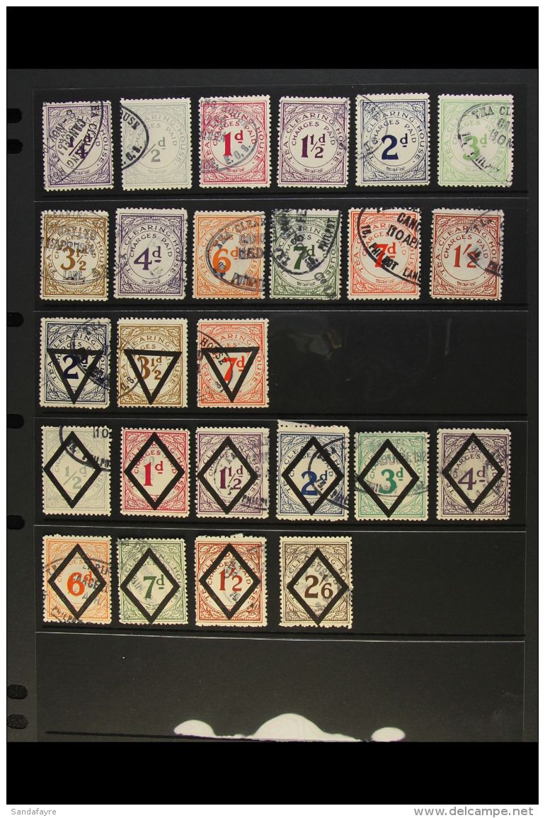 REVENUE STAMPS TEA CLEARING HOUSE 1923-1926 All Different Fine Used Collection. With 1923 Values (12) To 1s2d;... - Sonstige & Ohne Zuordnung