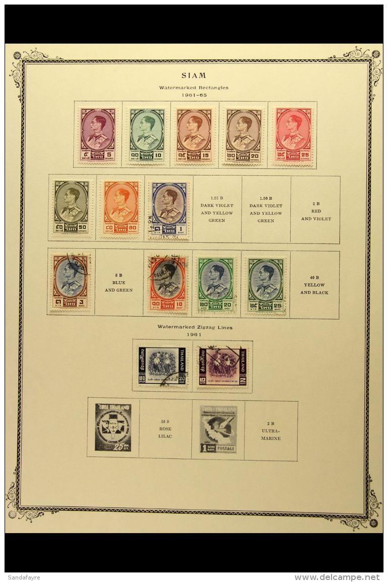 1887-1998 ALL DIFFERENT COLLECTION Presented Chiefly On Printed Pages. A Mint &amp; Used Collection With Many... - Tailandia