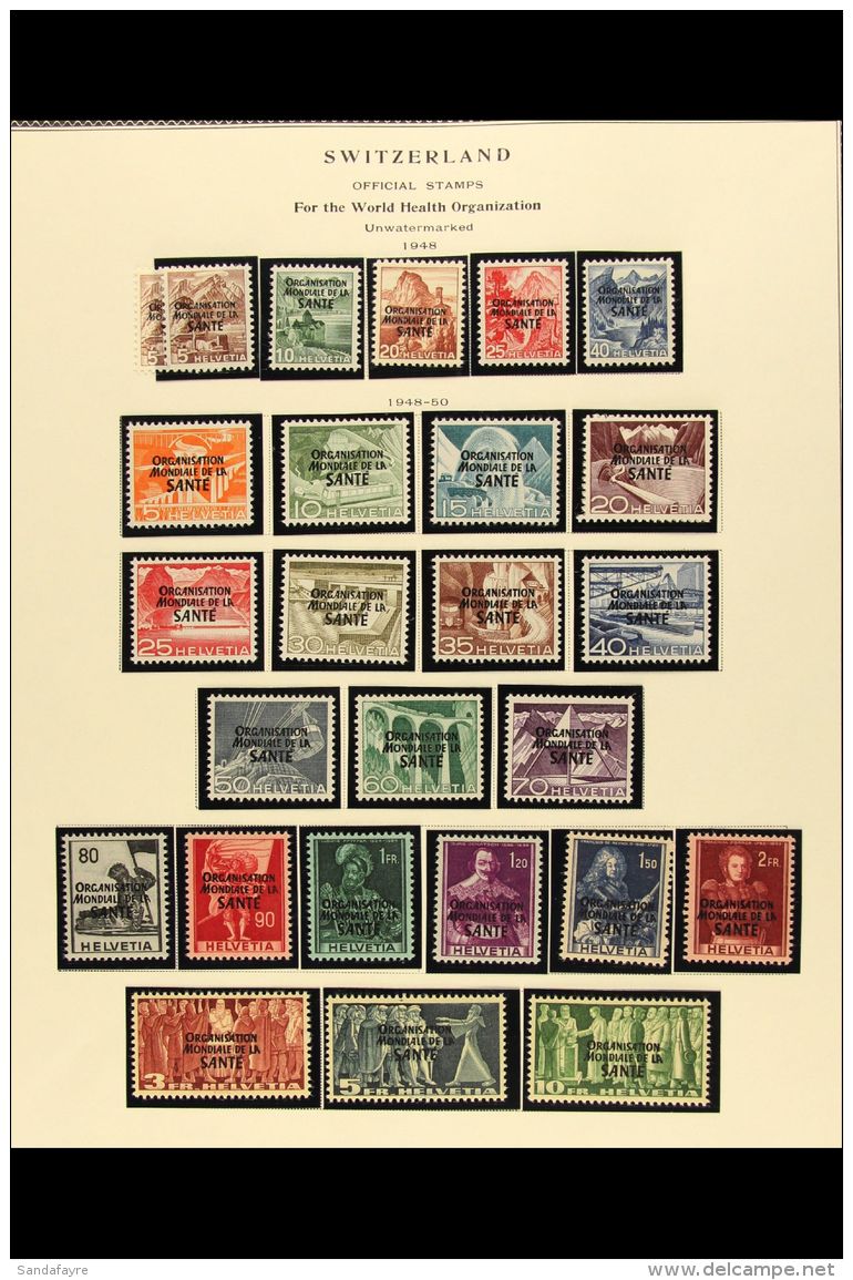 INTERNATIONAL ORGANIZATIONS: OMS/WHO A Very Fine Mint Collection Incl. 1944 Set Etc. (48 Stamps) For More Images,... - Sonstige & Ohne Zuordnung