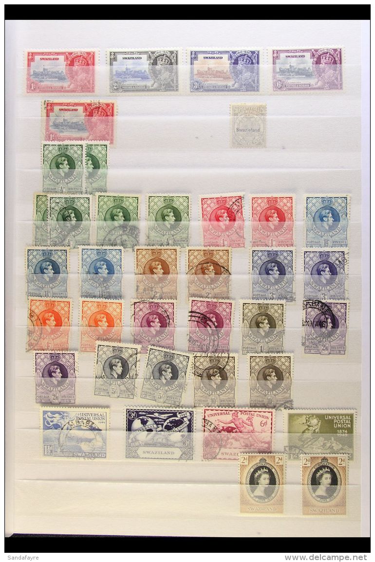 1889-1968 RANGES ON STOCKLEAVES Mint And Used, Generally Fine And Fresh. Note KGVI Definitives To 5s (2 Different... - Swaziland (...-1967)