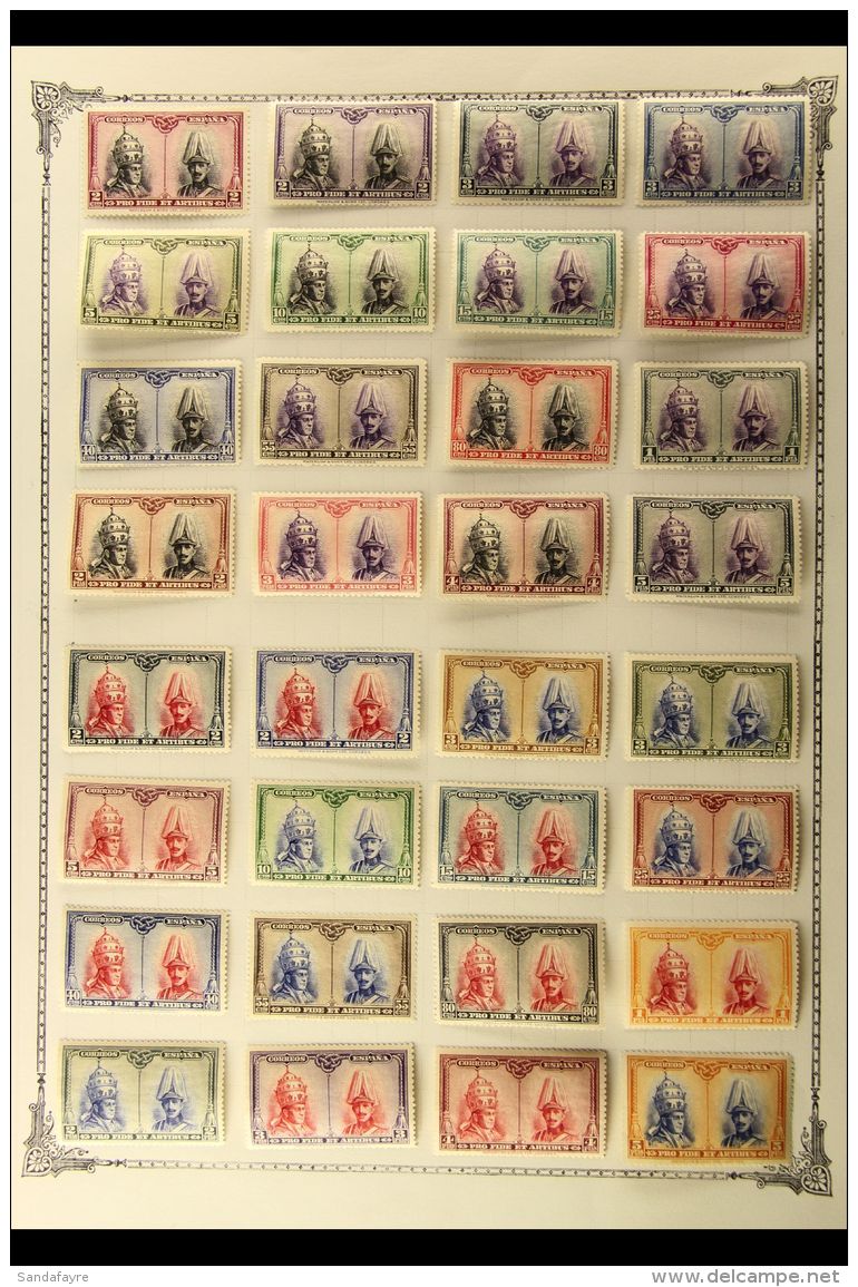 1928-31 FINE MINT SELECTION On Album Pages. Includes 1928 Rome Catacombs Both Sets, 1930 Goya (Postage) Set And... - Autres & Non Classés