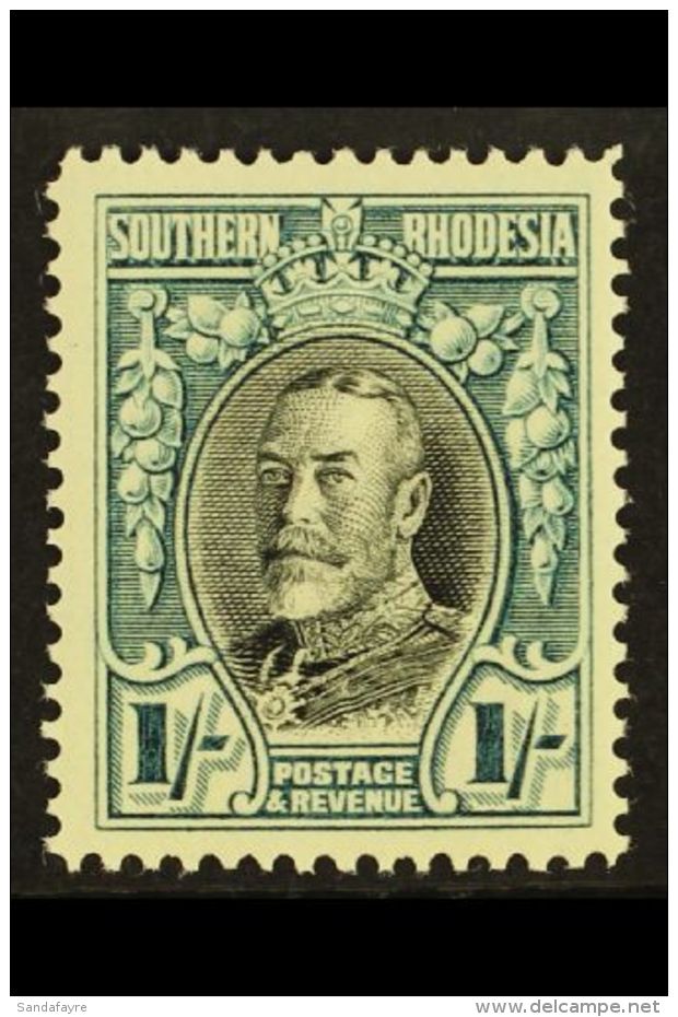 1931-37 1s Black &amp; Greenish Blue, Perf 14, SG 23b, Very Fine Mint  For More Images, Please Visit... - Rhodesia Del Sud (...-1964)