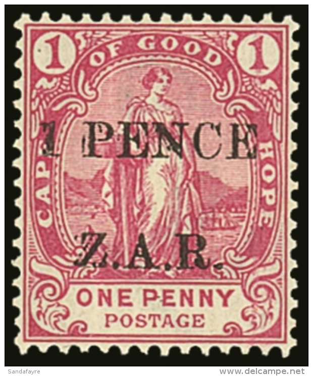 VRYBURG 1899 1 Pence Rose Surcharged, SG 2, Very Fine Mint. For More Images, Please Visit... - Non Classés