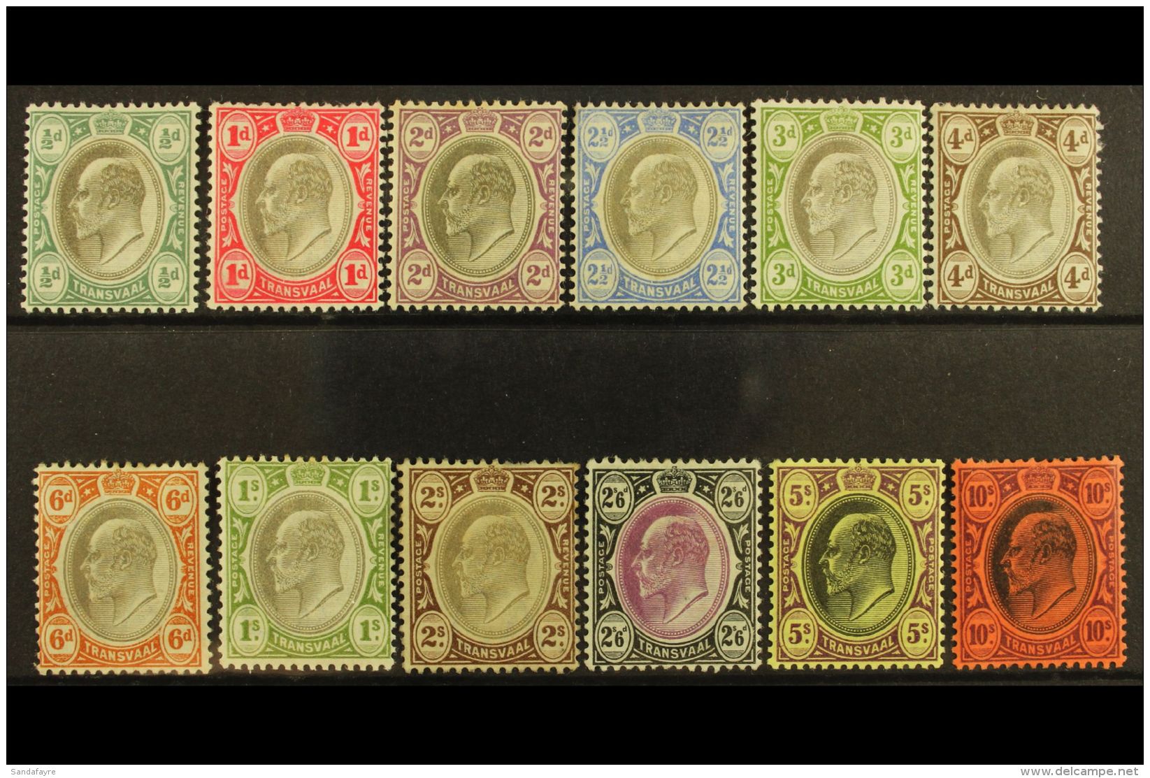 TRANSVAAL 1902 Ed VII Set To 10s Complete, Wmk CA, SG 244/55, Good To Fine Mint. (12 Stamps) For More Images,... - Sin Clasificación