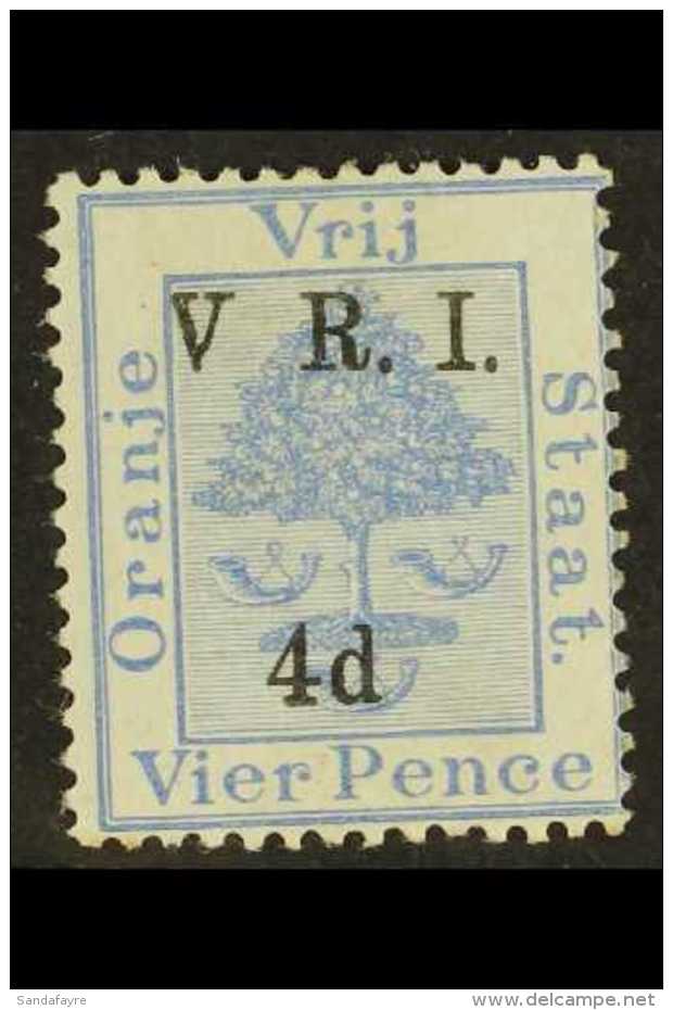 ORANGE FREE STATE 1900 4d On 4d Ultramarine, No Stop After "V" Variety, SG 107a, Fine Mint. For More Images,... - Ohne Zuordnung