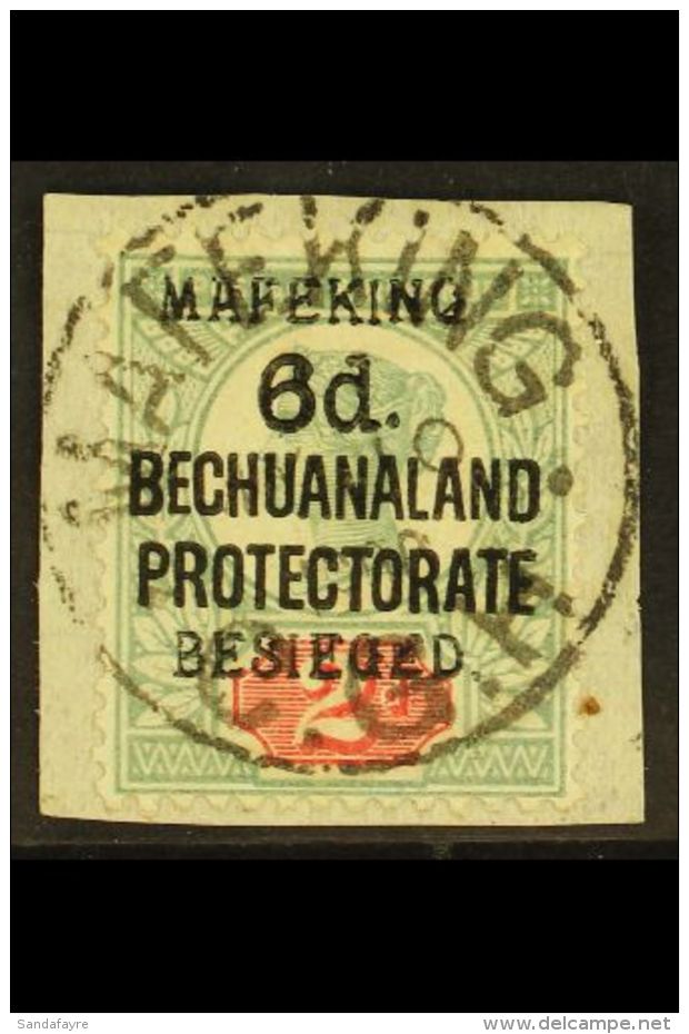 MAFEKING SIEGE 1900 6d On 2d Green &amp; Carmine, Type 1 Ovpt On Bechuanaland Protectorate Issue, SG 8, Very Fine... - Sin Clasificación
