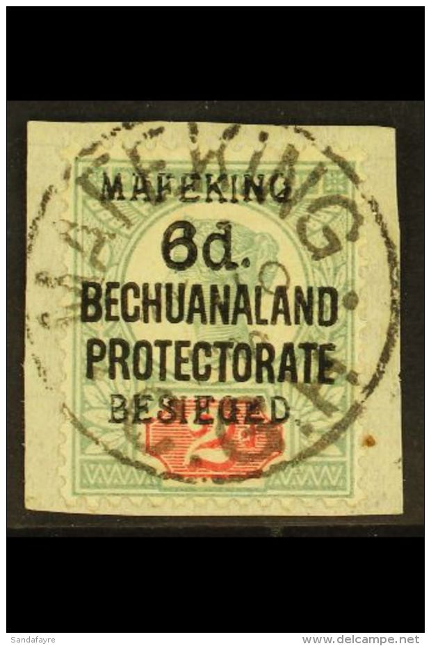 MAFEKING SIEGE 1900 6d On 2d Green &amp; Carmine, Type 1 Ovpt On Bechuanaland Protectorate Issue, SG 8, Very Fine... - Non Classés