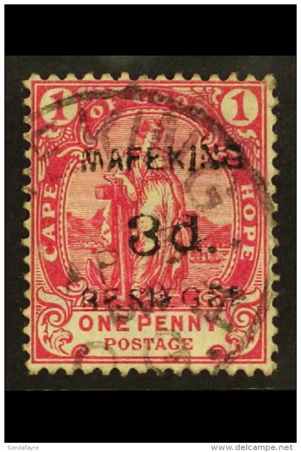 MAFEKING SIEGE 1900 3d On 1d Carmine, Cape Issue, Type 1 Ovpt, SG 3, Fine Used. For More Images, Please Visit... - Sin Clasificación