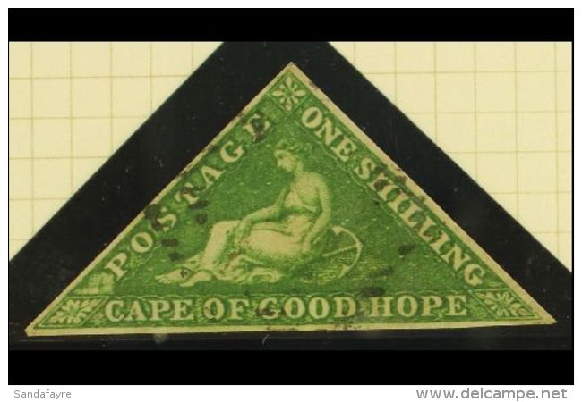 CAPE OF GOOD HOPE 1858 1s Bright Yellow Green, SG 8, Very Fine Used With Clear Even Margins All Round. For More... - Sin Clasificación