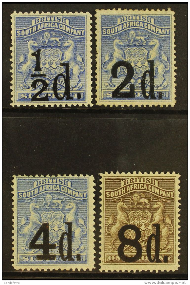 1892 Jan) Surcharges Set, SG 14/17, Fine Mint. (4) For More Images, Please Visit... - Sonstige & Ohne Zuordnung