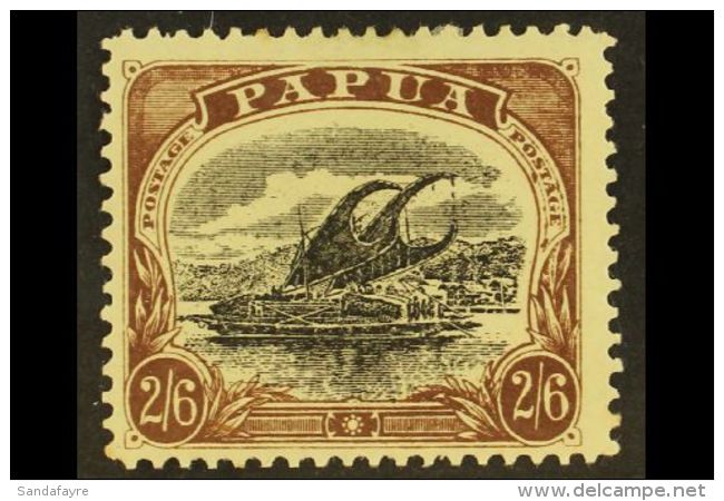 1907 2s 6d Black And Chocolate, Large Papua, Wmk Sideways, SG 48, Very Fine And Fresh Mint. For More Images,... - Papúa Nueva Guinea