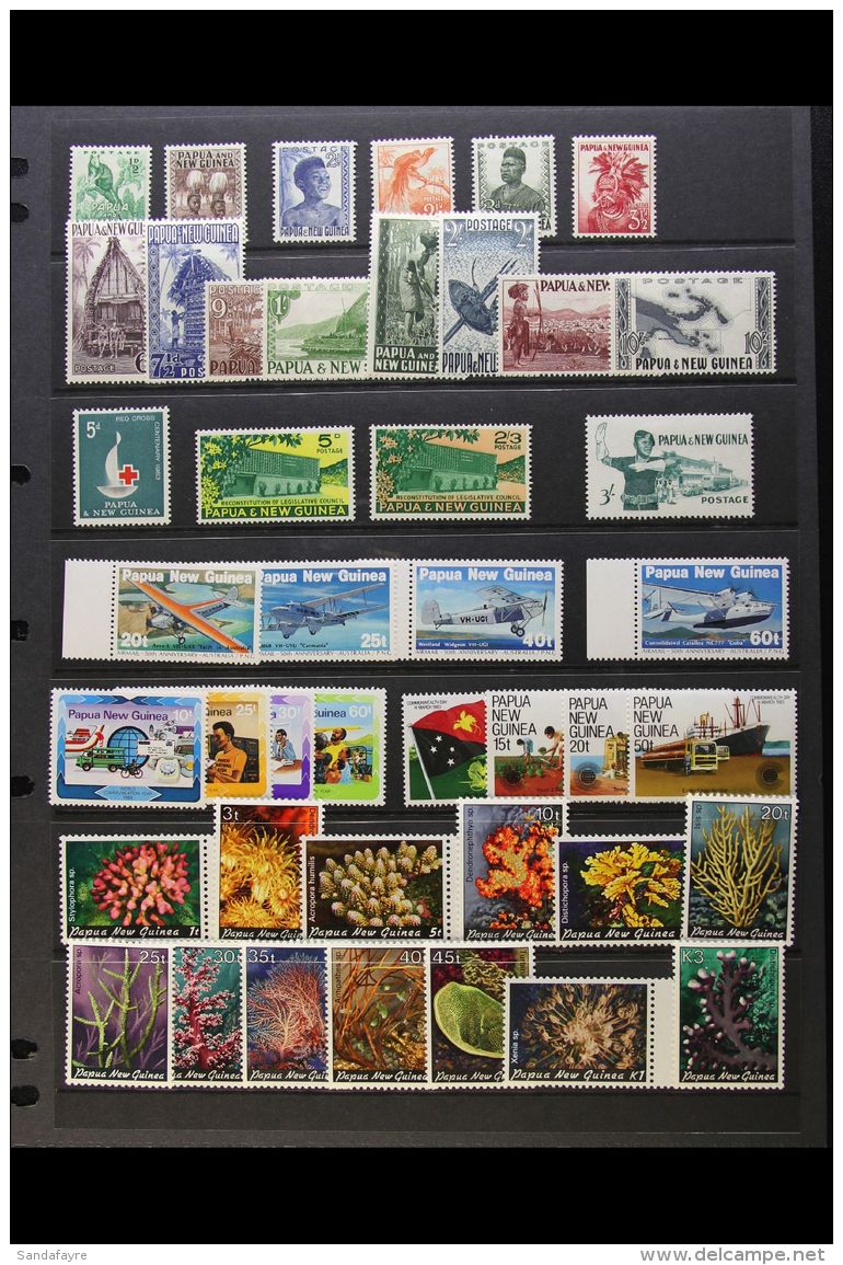 1952-85 Mint &amp; Nhm All Different Collection To 10s &amp; 3k (40+ Stamps) For More Images, Please Visit... - Papúa Nueva Guinea