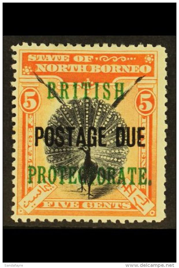 POSTAGE DUES 1902 5c Black And Orange Vermilion, Perf 14&frac12; - 15, SG D41a, Very Fine Mint. For More Images,... - Borneo Septentrional (...-1963)