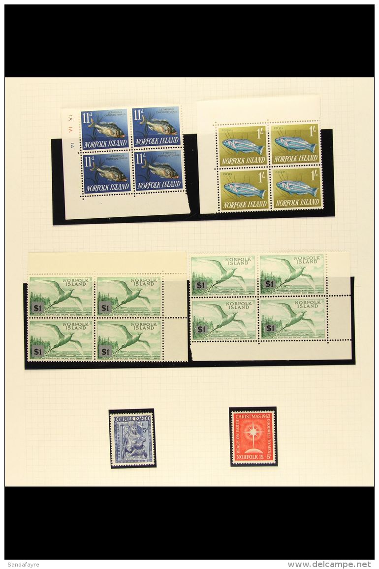 1953-1991 NEVER HINGED MINT COLLECTION Presented On Album Leaves And Stock Pages, Near Complete From 1970 Onwards,... - Norfolk Island