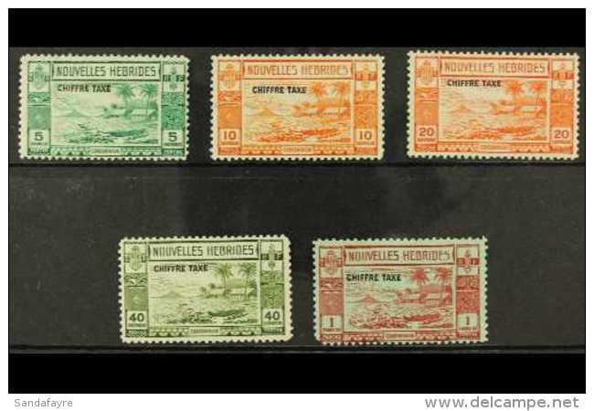 FRENCH Postage Due 1938 Complete Set, SG FD65/9, Very Fine Mint. (5 Stamps) For More Images, Please Visit... - Otros & Sin Clasificación