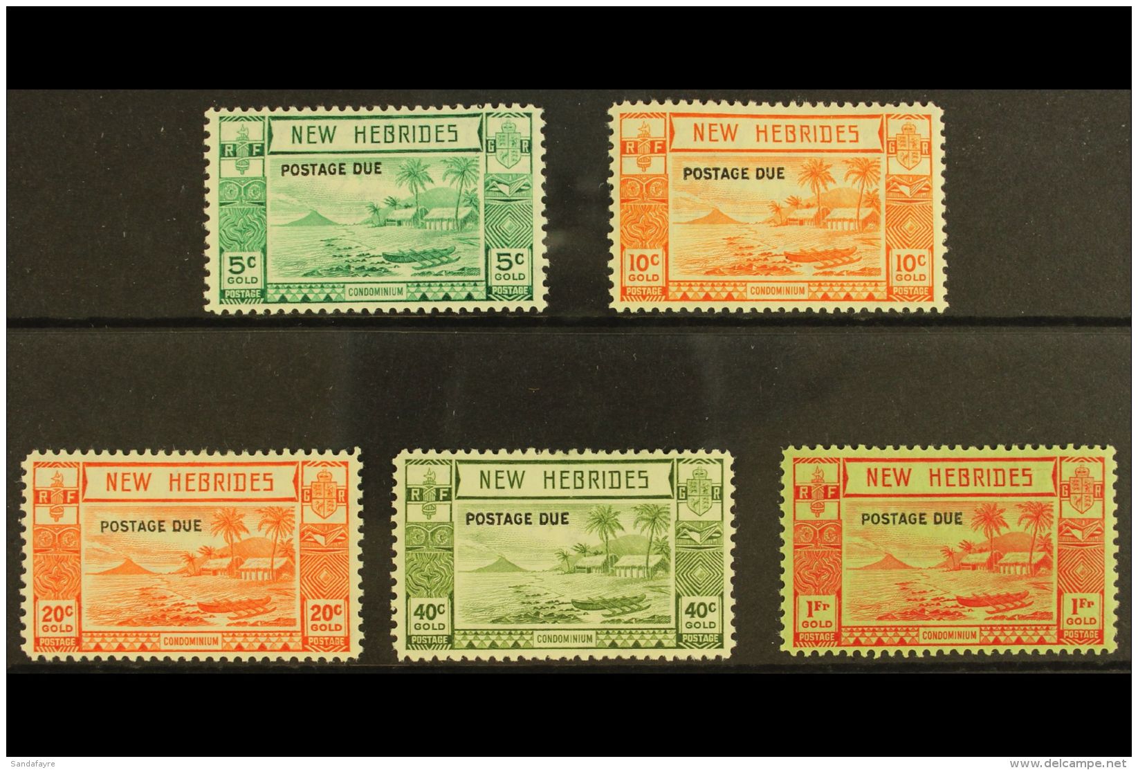 ENGLISH POSTAGE DUE 1938 Opt'd Set, SG D6/10, Fine Mint (5 Stamps) For More Images, Please Visit... - Otros & Sin Clasificación
