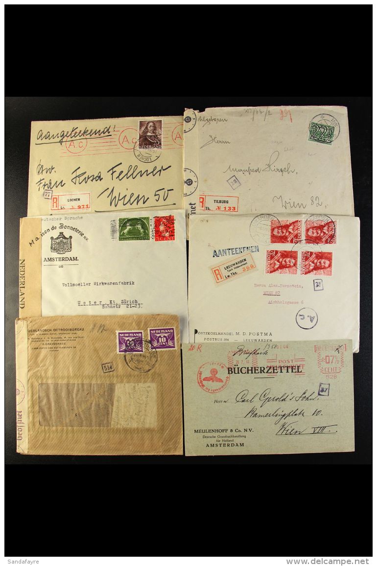 1940s CENSOR COVERS &amp; CARDS COLLECTION A Most Interesting Collection Of Commercial / Printed Covers &amp;... - Otros & Sin Clasificación