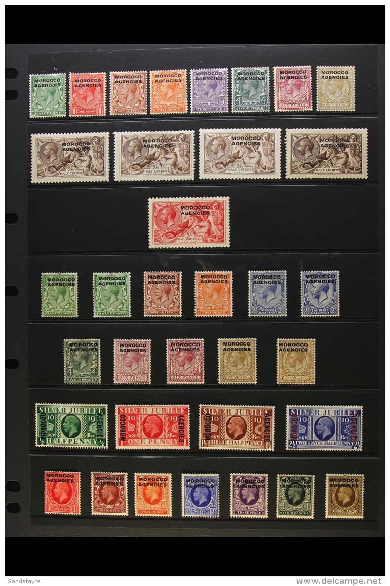BRITISH CURRENCY 1914-37 MINT KGV COMPLETE COLLECTION. A Complete "Basic" Collection With "Extras" On Stock Pages... - Otros & Sin Clasificación