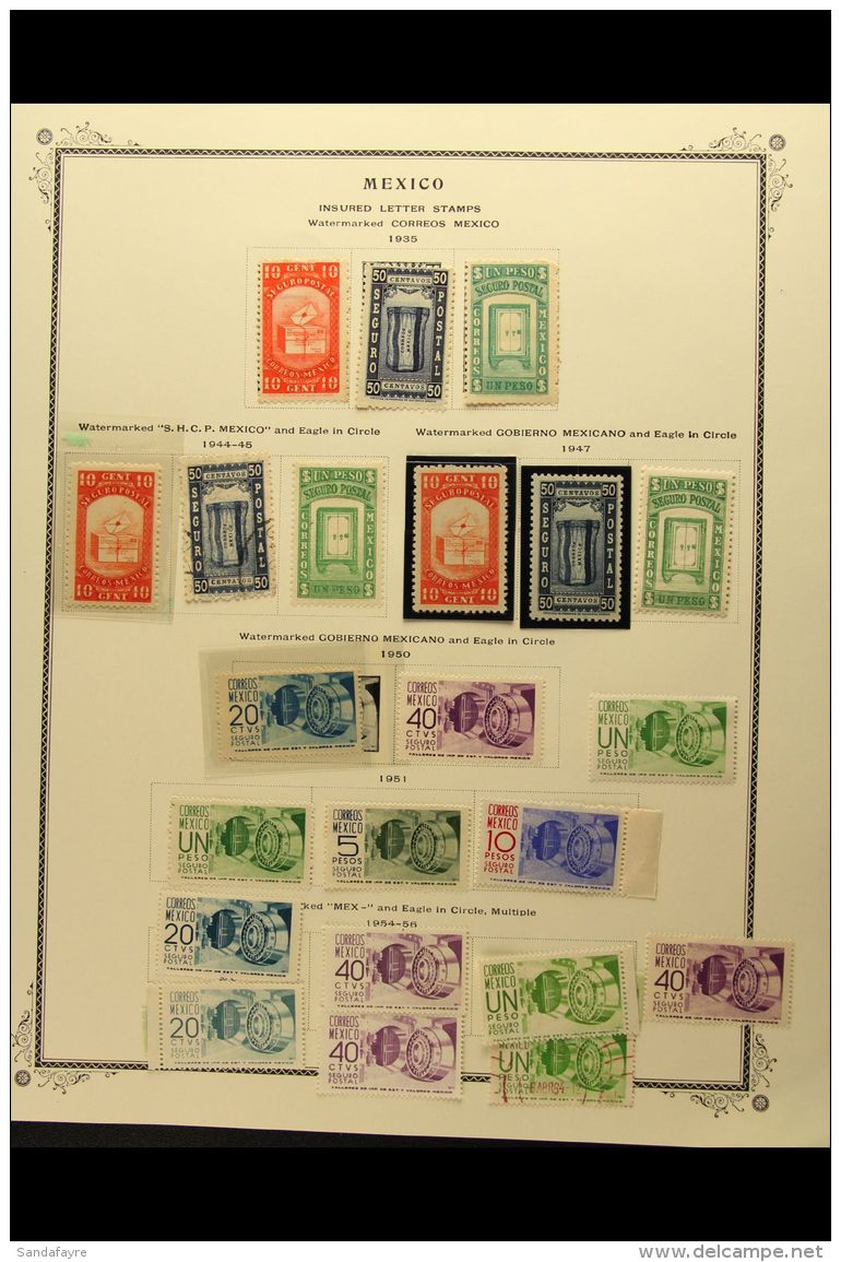 "BACK OF THE BOOK STAMPS" COLLECTION 1867-1976 Mint Or Used Collection On Printed Album Pages, Includes Sections... - Mexiko