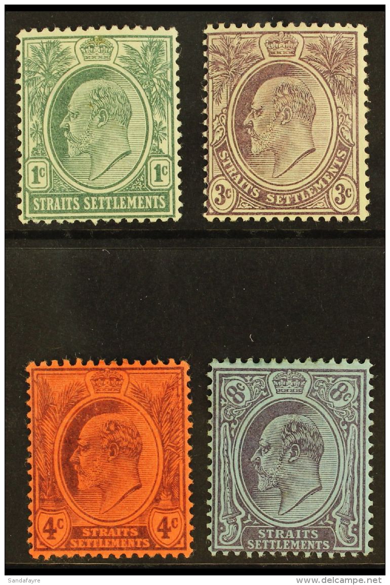 1903-04 Complete Set, SG 123/26, Fine Mint, Fresh. (4 Stamps) For More Images, Please Visit... - Straits Settlements