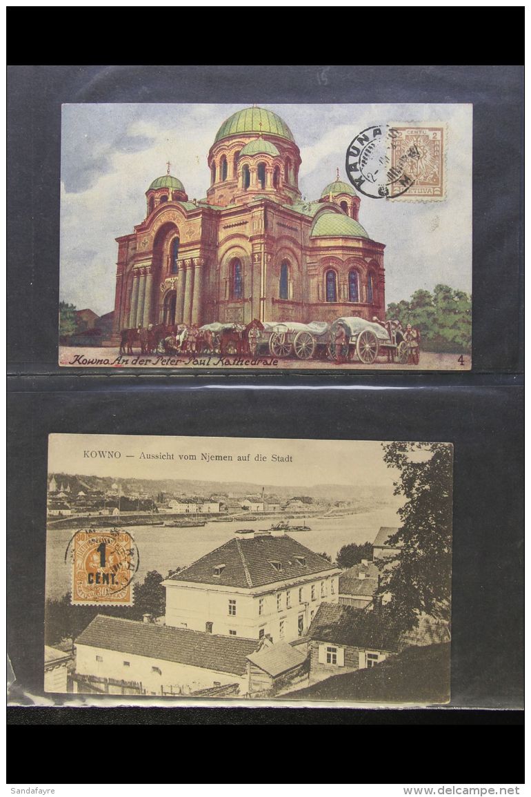 PICTURE POSTCARDS A 1920's Group Of Unaddressed Picture Postcards Featuring Kowno (Kaunas) And Surrounding Area,... - Lituania