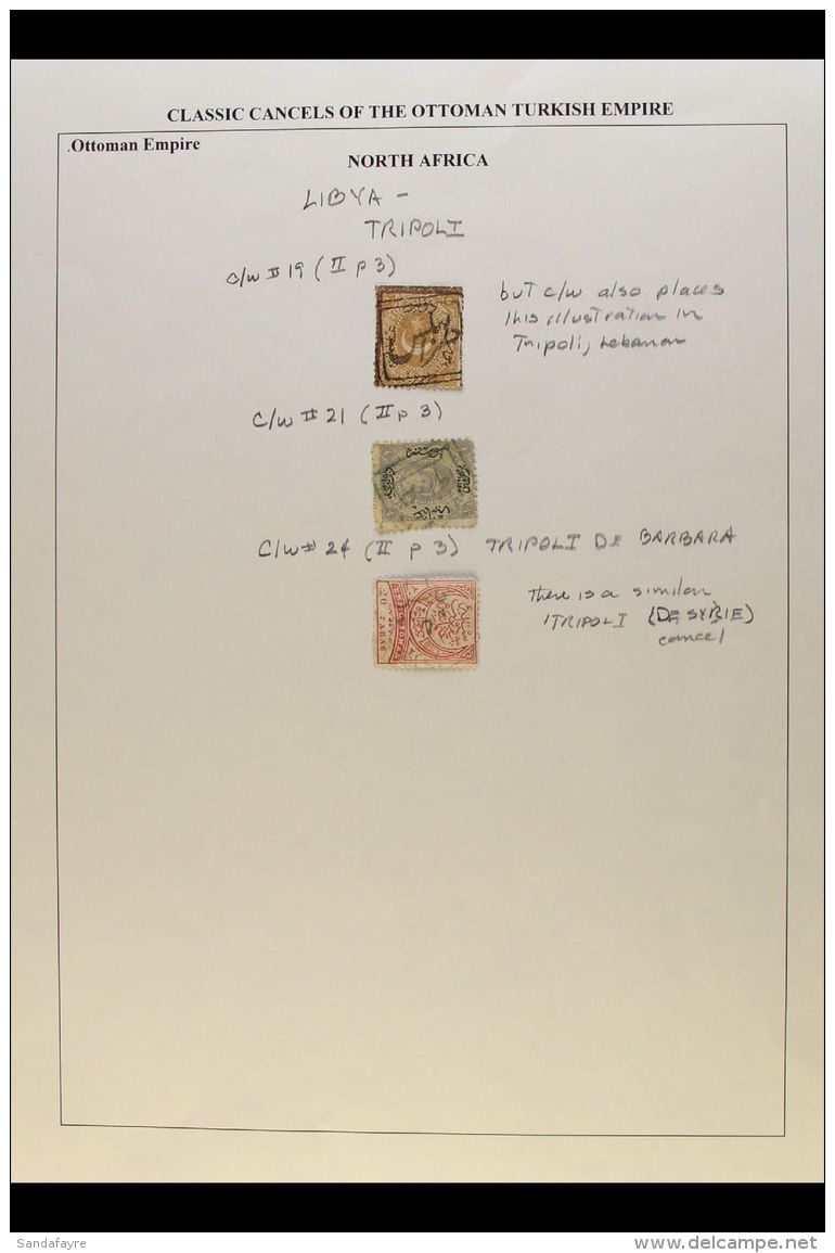 TURKEY - USED IN LIBYA 19th Century Turkish Stamps With Clear And Identified POSTMARKS Of Tripoli And Tripoli Be... - Libia