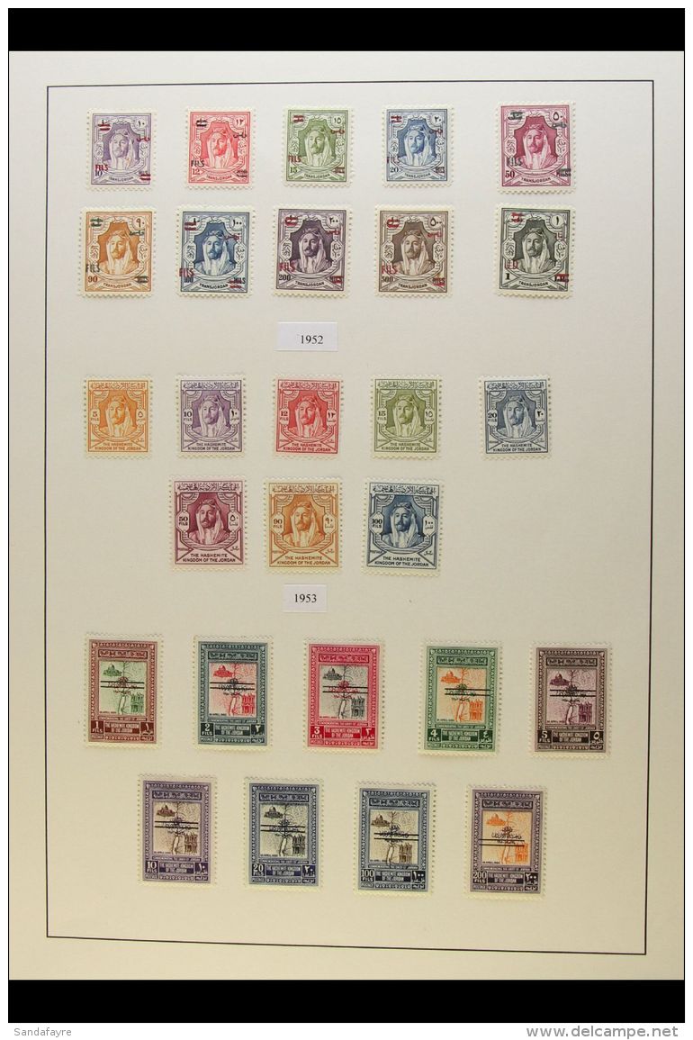 1946-1965 VERY FINE MINT COLLECTION On Pages, All Different, Highly COMPLETE For The Period, Inc 1950 Air Set,... - Jordania