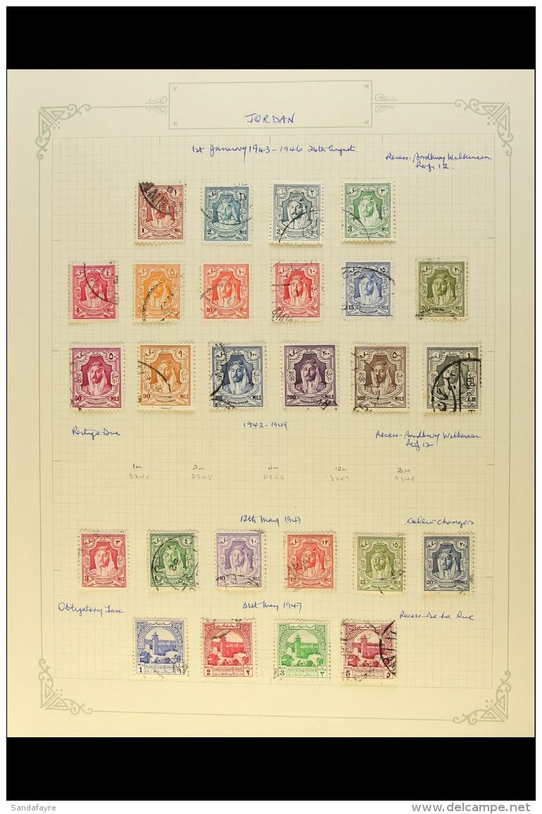 1925 - 1977 FINE USED COLLECTION Useful Collection With Complete Sets And Better Values Includes 1928 New... - Jordanie