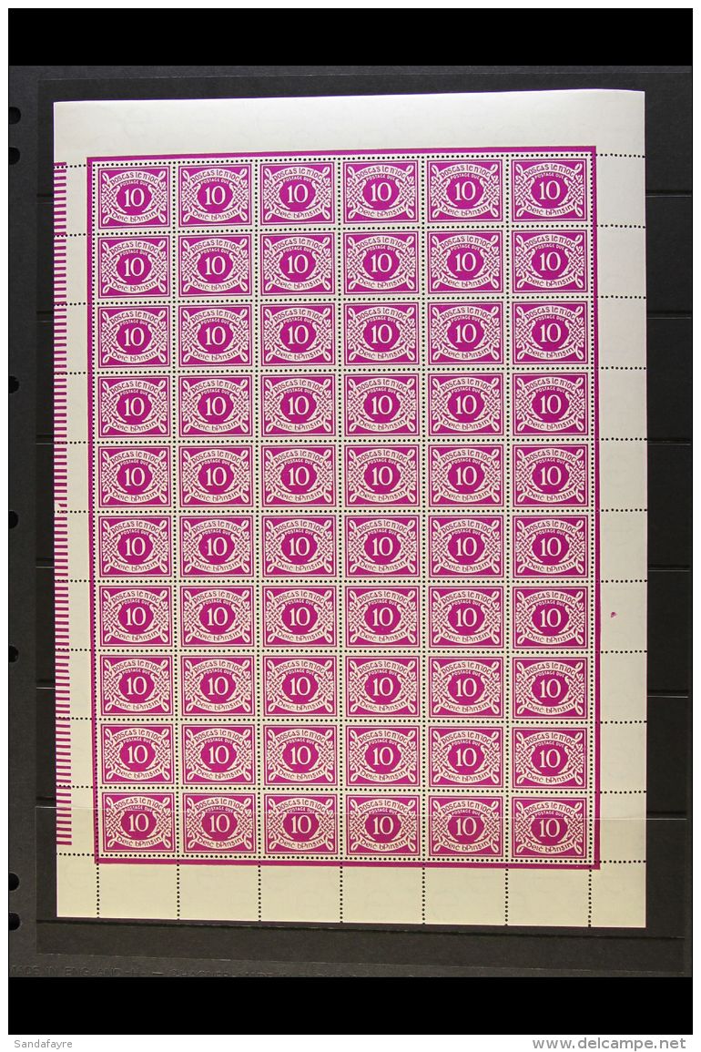 1965 POSTAGE DUE 10d Bright Purple, SG D13, Complete Pane Of Sixty, Lightly Hinged In Margins Only. (60) For More... - Otros & Sin Clasificación