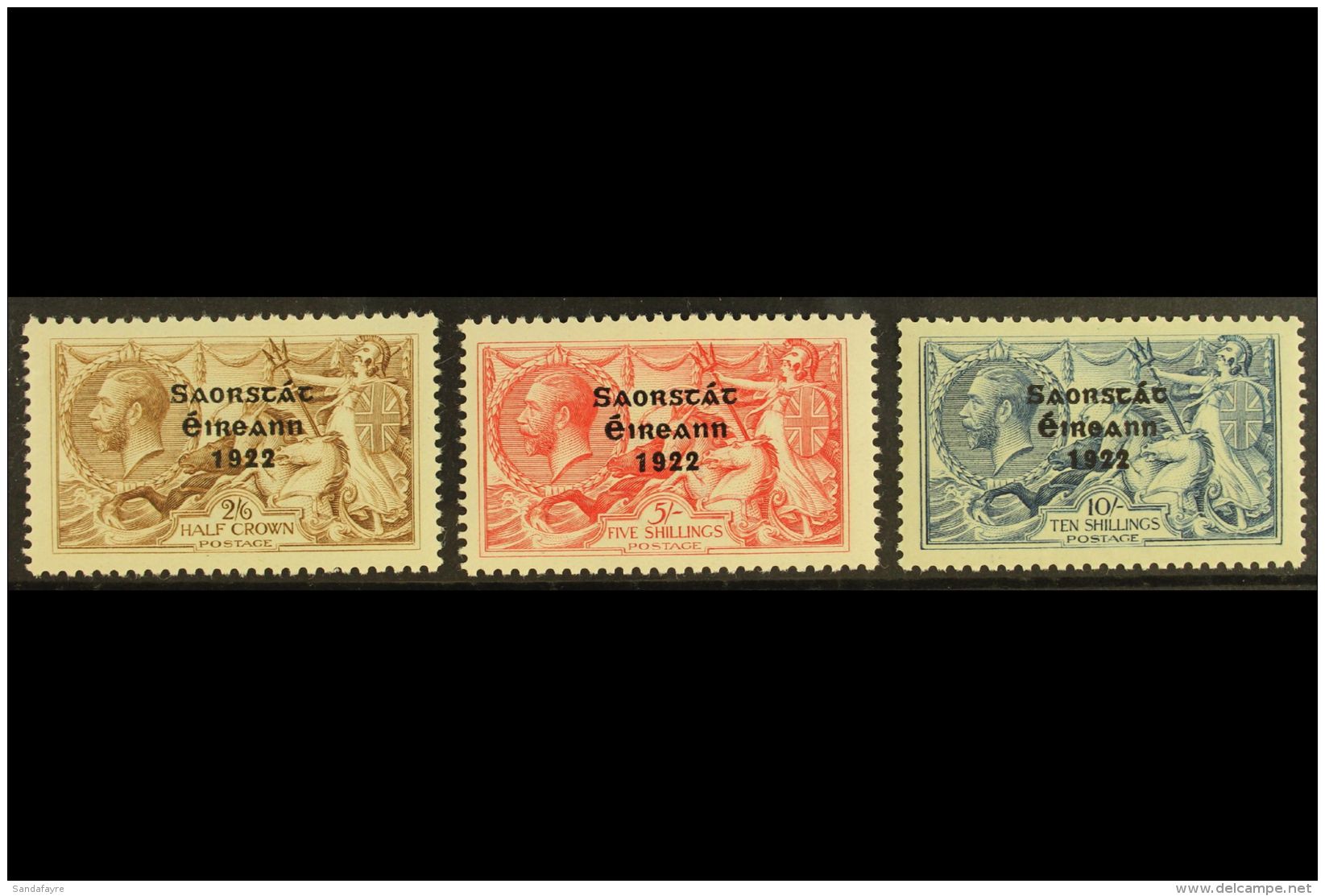 1927-28 SEAHORSES SET 2s6d To 10s, SG 86/88, The 10s From The Broken "S" Plate, Fine Mint. (3) For More Images,... - Sonstige & Ohne Zuordnung