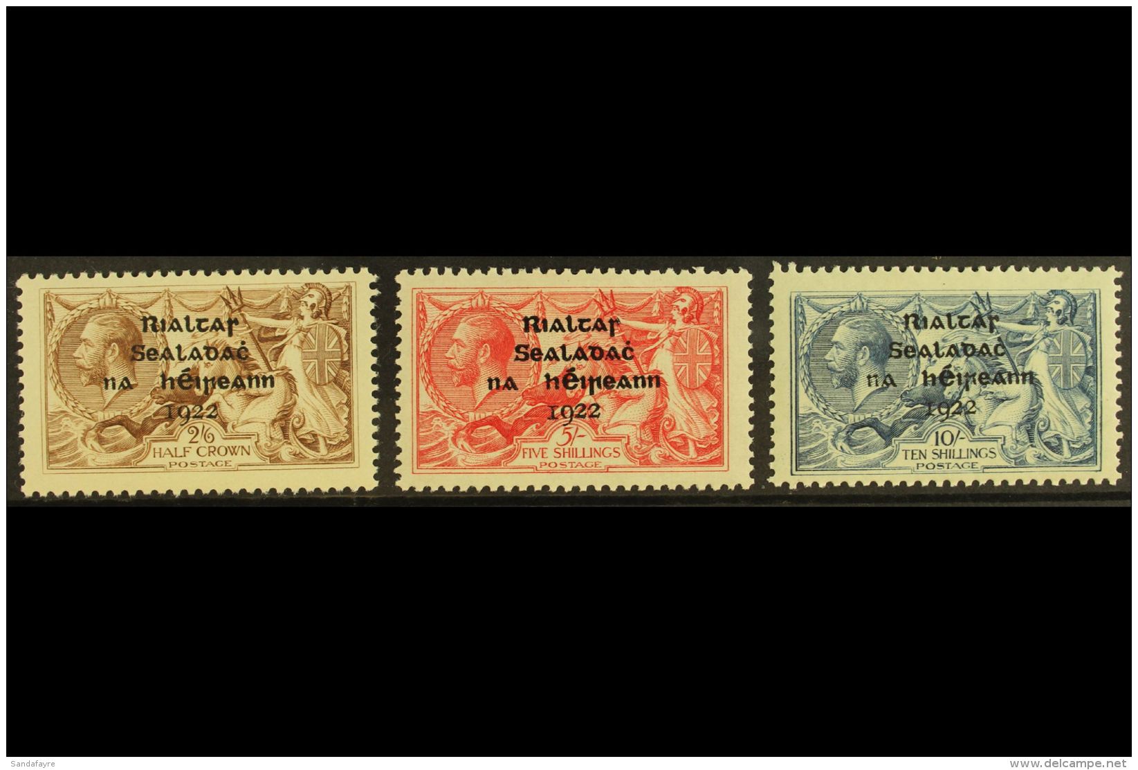 1922 THOM SEAHORSES Set, SG 44/46, Very Fine Mint. (3) For More Images, Please Visit... - Sonstige & Ohne Zuordnung