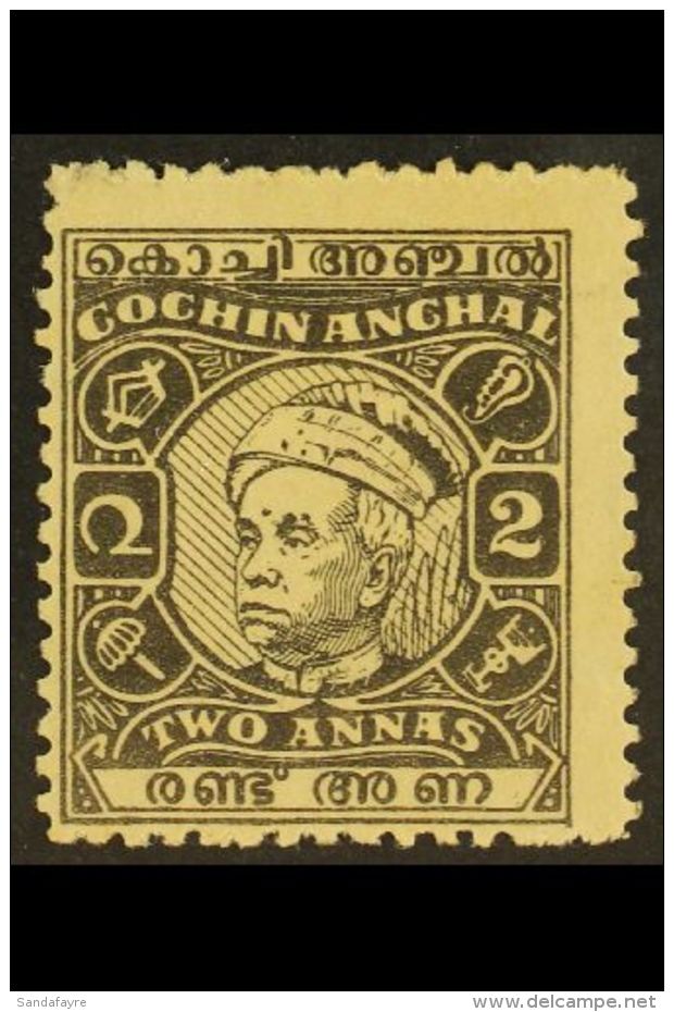 COCHIN 1948 2a Black, Kerala Varma III, SG 114, Fresh Mint. For More Images, Please Visit... - Autres & Non Classés