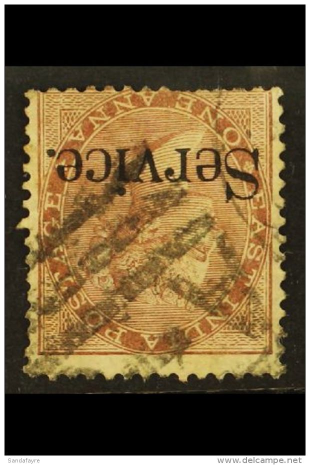 OFFICIAL 1867-73 1a Brown "Service." Overprint With WATERMARK INVERTED Variety, SG O23w, Used, Some Shortish... - Otros & Sin Clasificación