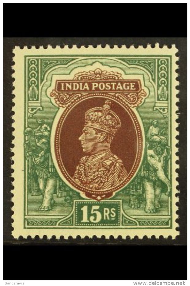 1937-40 15r Brown &amp; Green, SG 263, Very Fine Mint For More Images, Please Visit... - Autres & Non Classés