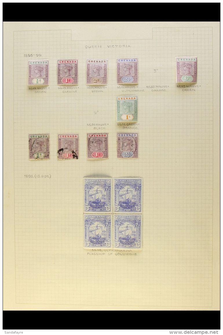 1895- MINT &amp; USED COLLECTION Useful Range Of Mostly Mint To 1895-9 Most Values To 1s, 1898 2&frac12;d... - Granada (...-1974)