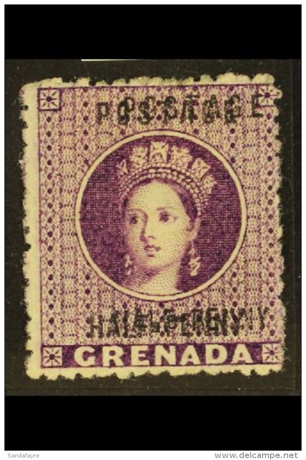 1881 &frac12;d Dull Mauve, Variety "surcharge Double", SG 21b, Very Fine Mint, No Gum. RPS Cert. For More Images,... - Grenade (...-1974)