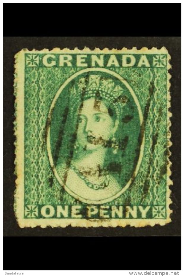 1861 1d Bluish Green, SG 1, Superb Used. Lovely Bright Colour And Neat Cancel. Holcombe Photo Cert. For More... - Granada (...-1974)