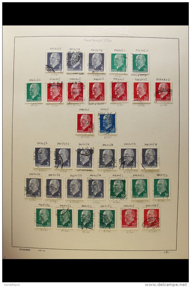 1961-1971 WALTER ULBRICHT DEFINITIVES - SPECIALIZED USED COLLECTION. A Superb Cds Used Collection Expertly (all... - Otros & Sin Clasificación