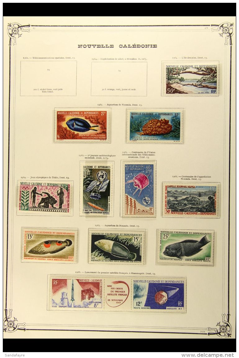 NEW CALEDONIA 1964-1976 NHM COMPLETE AIR POST COLLECTION In Mounts On Yvert Printed Pages (Yv 75/175), Superb... - Otros & Sin Clasificación