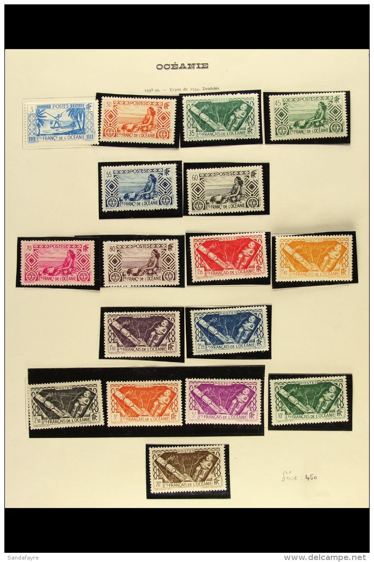 FRENCH OCEANIE 1926-49 ALL DIFFERENT COLLECTION. Inc 1931 Expo Set Used, 1937 Expo Set Mint, 1939 Revolution Set... - Otros & Sin Clasificación