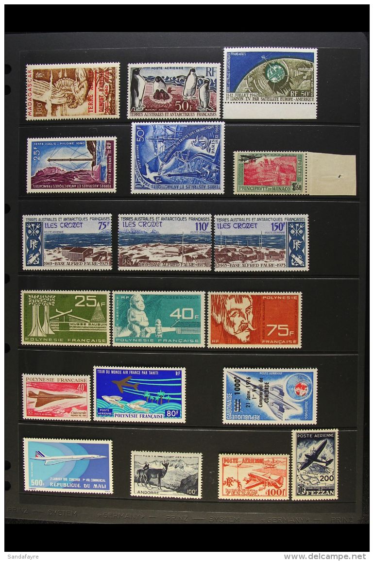 AIRMAILS MINT / NEVER HINGED MINT French Colonies Collection, We See Range Of T.A.A.F., Monaco 1933 1f.50 On 5f... - Otros & Sin Clasificación