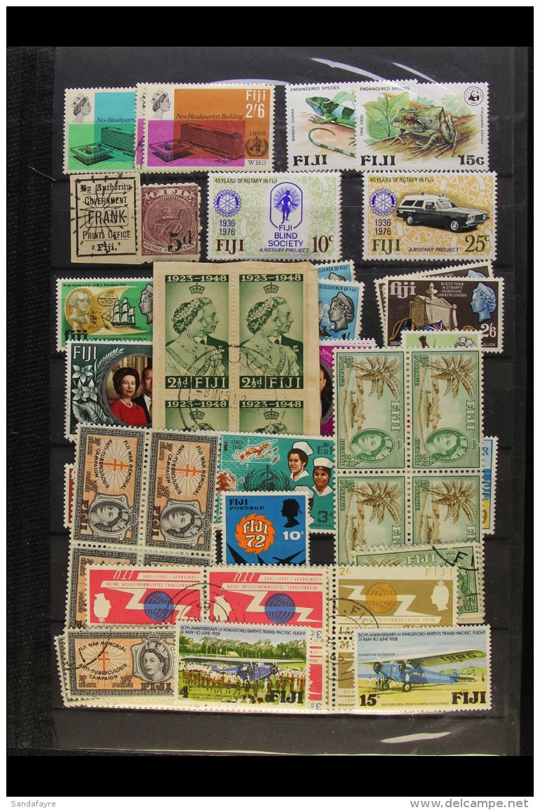 MINT &amp; USED ACCUMULATION Useful Lot With A Few QV Issues Seen, Note 1881-99 1s Pale Brown Mint, 1892-3 5d On... - Fidschi-Inseln (...-1970)