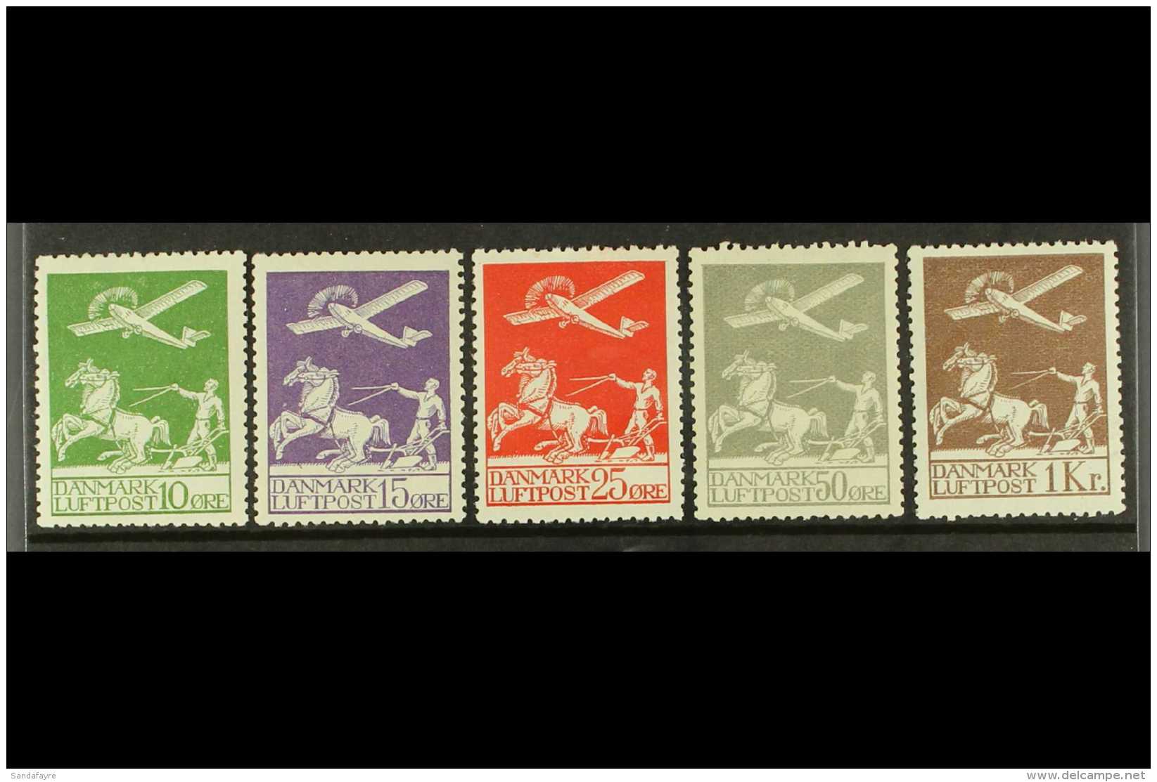 1925-29 Complete Air Set, Mi 143/145 And 180/181, Fine Mint. (5 Stamps) For More Images, Please Visit... - Otros & Sin Clasificación