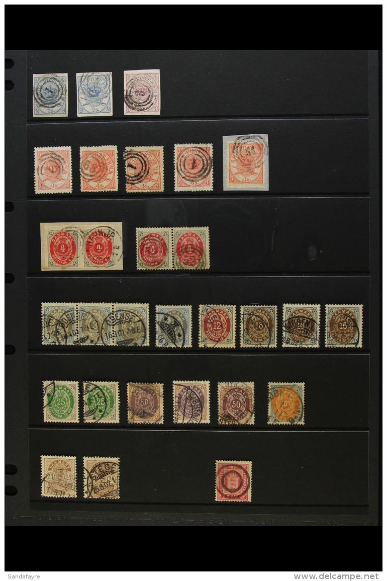 1864-1901 FINE USED COLLECTION ON A STOCK PAGE. Includes 1864 Imperf 2sk X2 And 3sk, Plus 4sk Perf X5, 1870-71 4sk... - Otros & Sin Clasificación