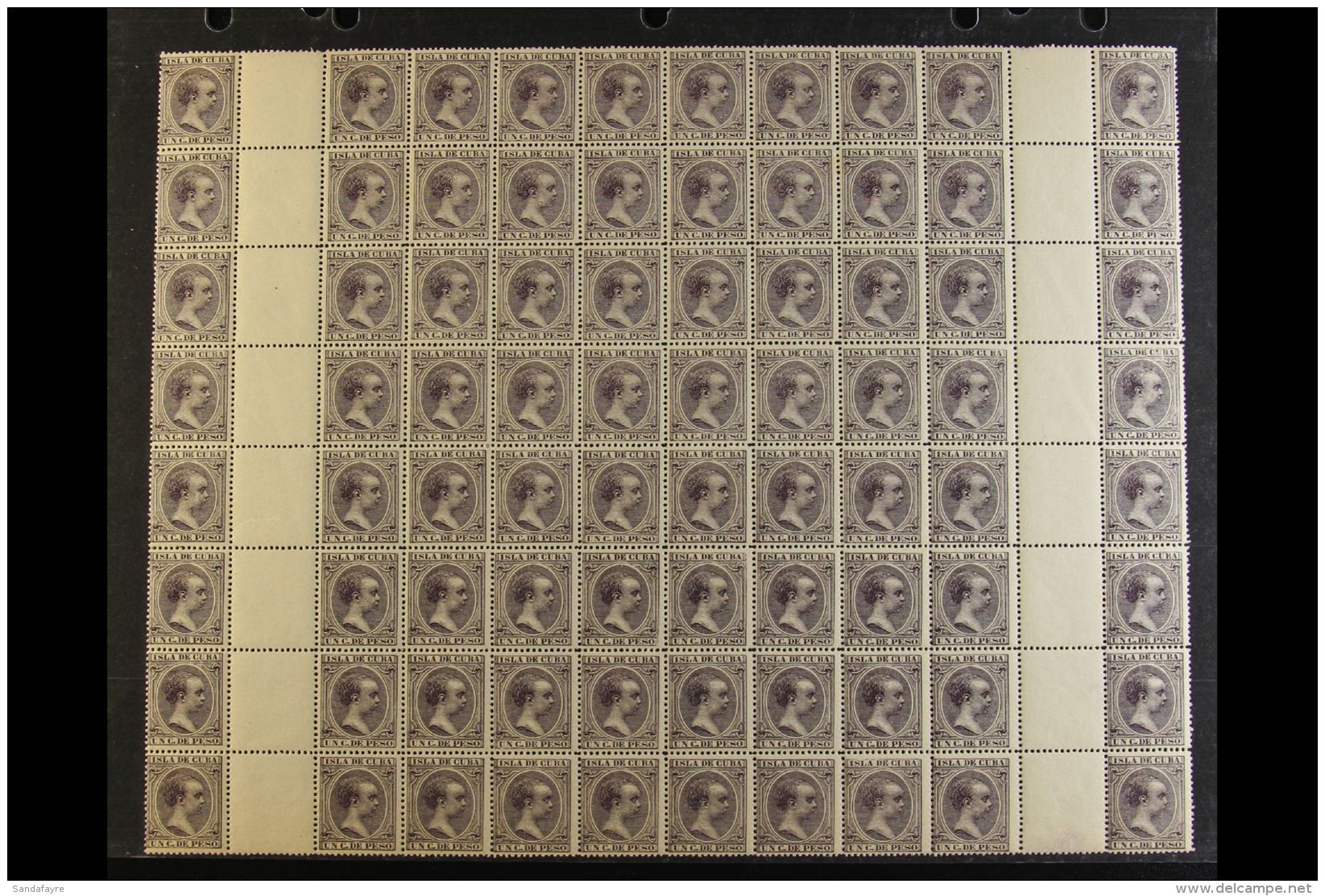 1878-1897 NEVER HINGED MINT LARGE BLOCKS With 1878 25c (Scott 79c) Block Of 96 With Gutter; 1879 25c And 50c (Sc... - Otros & Sin Clasificación