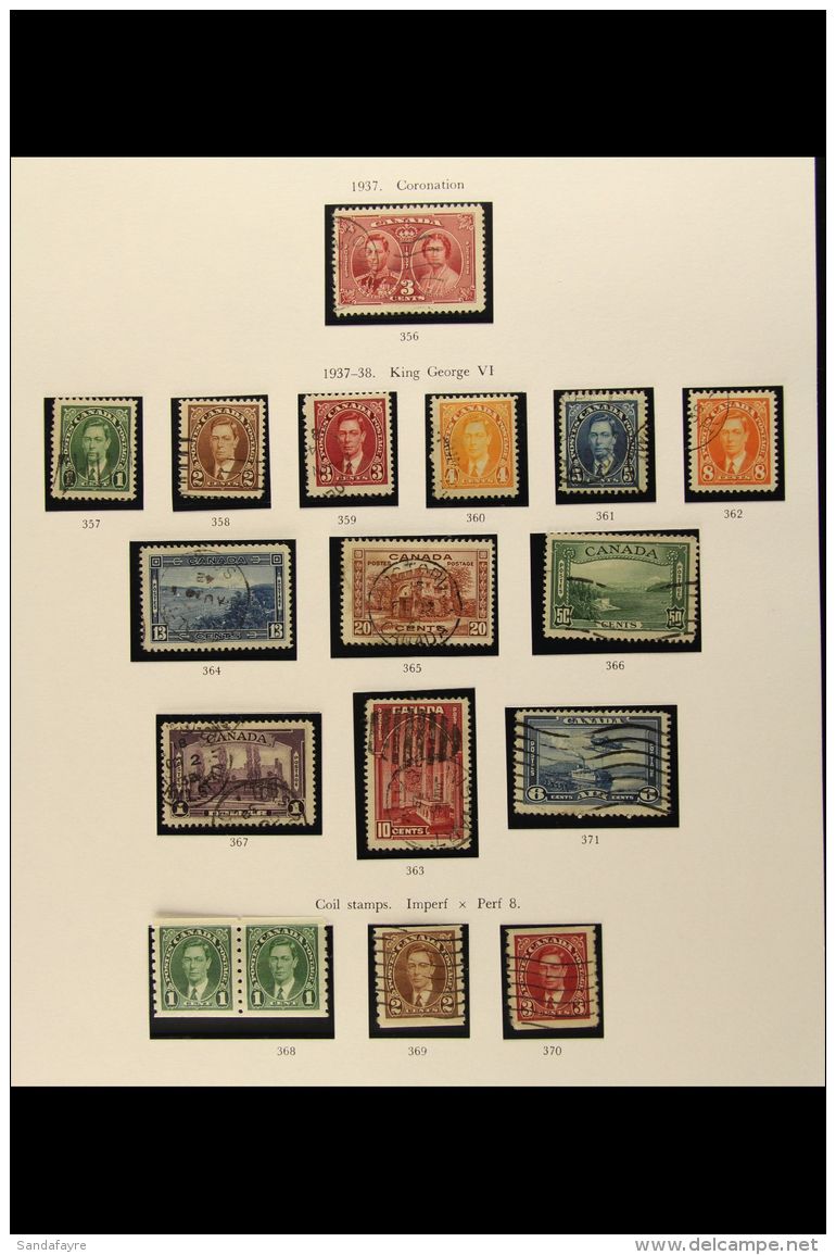1937-52 KGVI COLLECTION In Hingeless Mounts On Leaves, ALL DIFFERENT Mint &amp; Used Stamps, Inc 1937-38 Set,... - Sonstige & Ohne Zuordnung